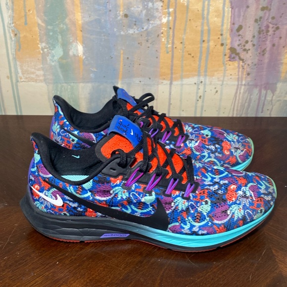 Nike Air Zoom Pegasus 36 Tokyo Floral Team Orange/Black/Light Aqua Men 9 - Picture 1 of 8